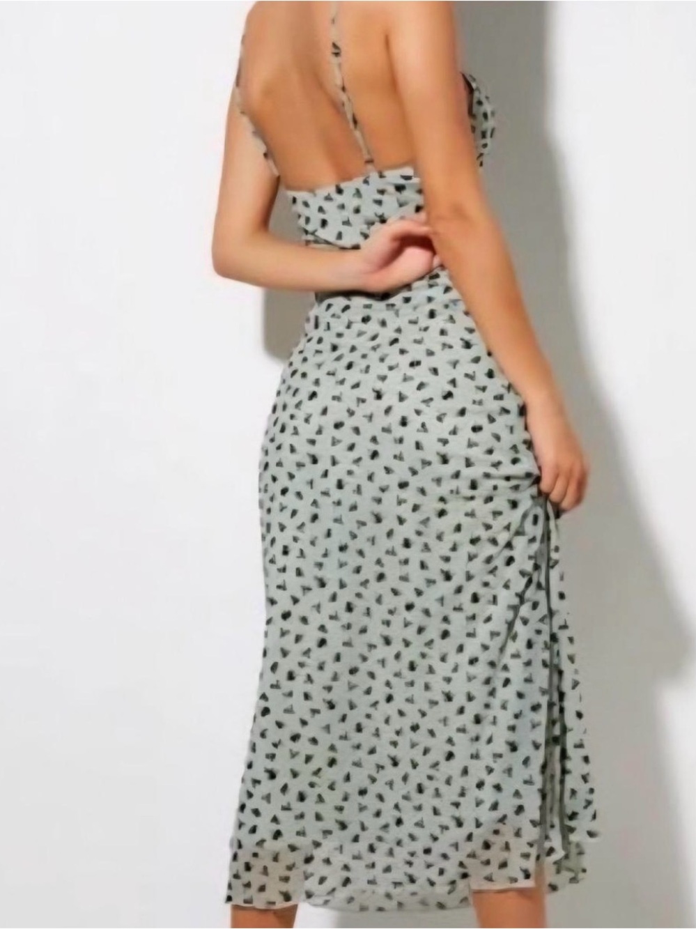 Motel Rocks Sage Flower Midi Dress - Picture 3 of 5